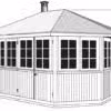 8-Eck-Gartenpavillon "Albatros" 5x3m
