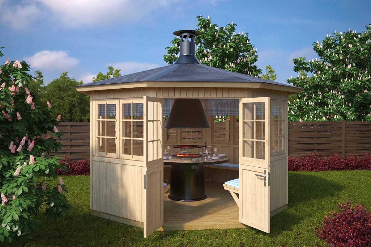 Grillhütte „Festival L” 9m2 | 21mm | 4x4m G0057-1