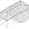 Gartenhaus mit Vordach "Sophia" 8x4m