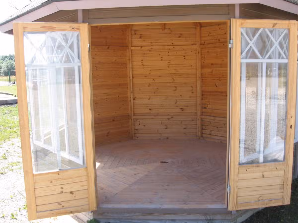 8-Eck-Holzpavillon „Katrin” 9,5m2 | 25mm | 3x4m G0028-5
