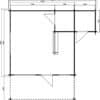 Großes Gartenhaus mit Schuppen "Jan" 6x5m