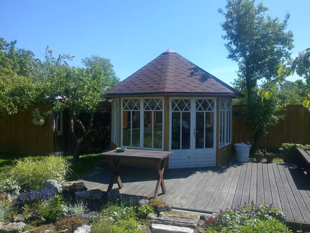 8-Eck-Holzpavillon „Katrin” 9,5m2 | 25mm | 3x4m G0028-8