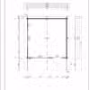 Gartenhaus mit Vordach "Marcus A" 4x4m