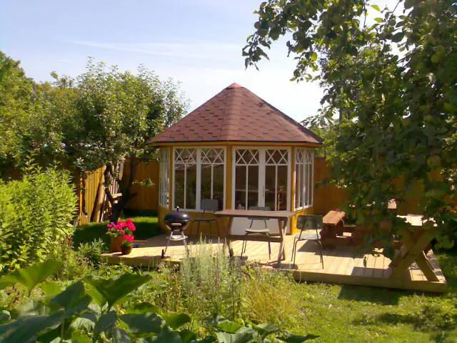 8-Eck-Holzpavillon „Katrin” 9,5m2 | 25mm | 3x4m G0028-9