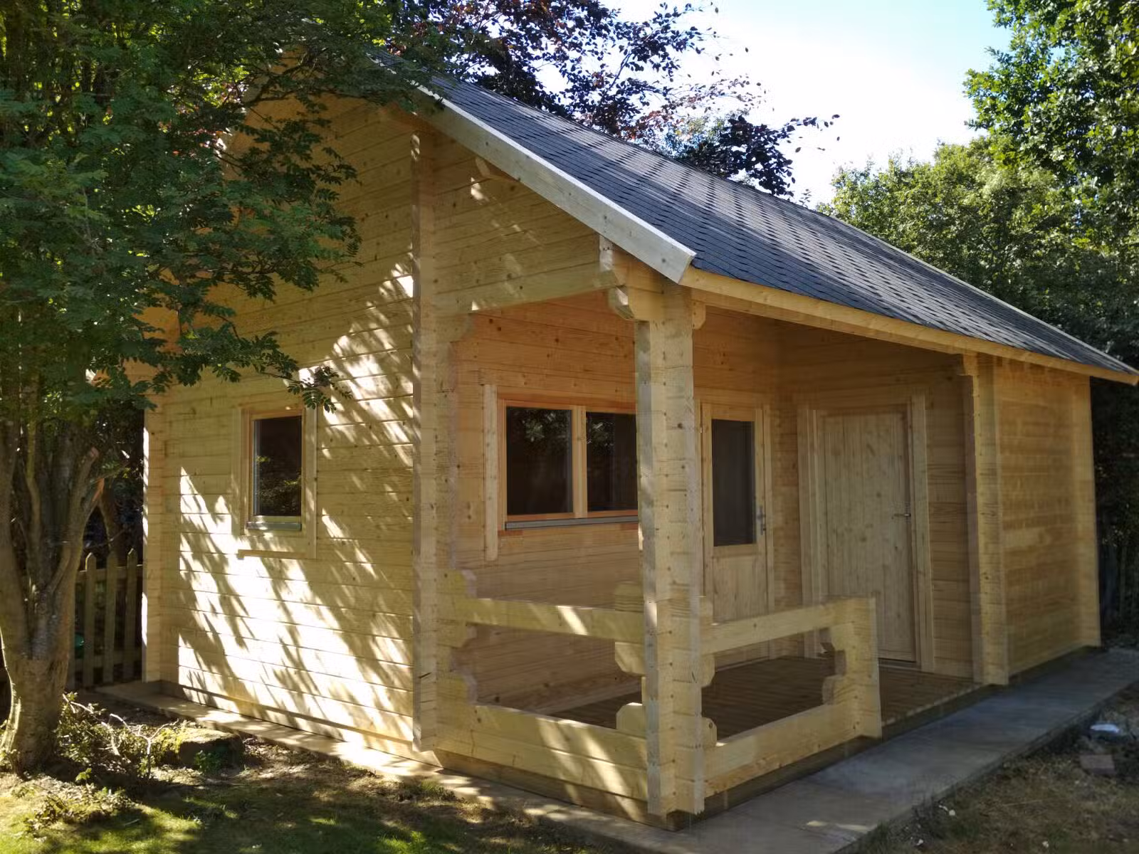 Gartensauna mit Schlafboden