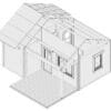 Großes Gartenhaus mit Terrasse "Oklahoma" 5x6m