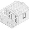 Gartenhaus mit Veranda "Henry" 4x6m