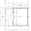 Gartenhaus mit Veranda "Henry" 4x6m