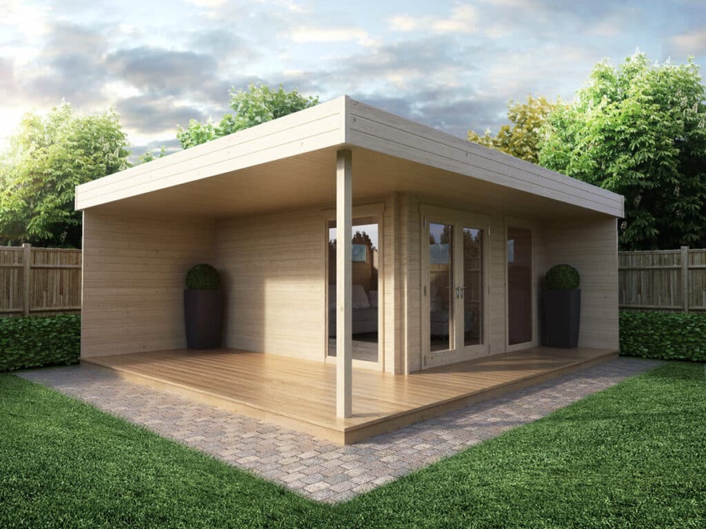 Modernes Gartenhaus mit Terrasse Hansa Lounge