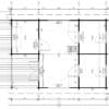 Blockbohlenhaus mit Schlafboden "Copenhagen" 5x7m