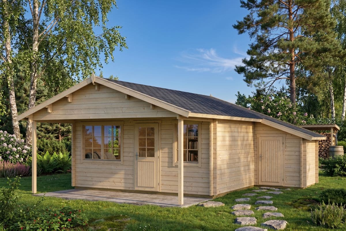 Großes Gartenhaus mit Schuppen 6x5m