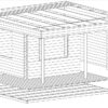 Gartenhaus mit Vordach 