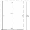 Großes Gartengerätehaus "Eva A" 3x4m