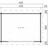 Kleines Gartenhaus "Eva E" 4x3m
