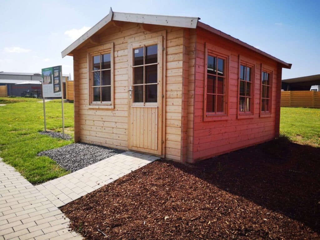 Holz-Gartenhaus Modern Eva C 12m² 40mm 3×4