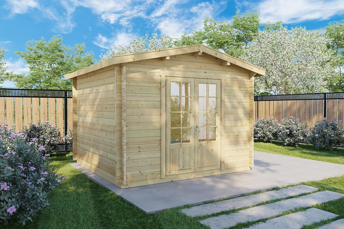 Kleines Gartenhaus aus Holz