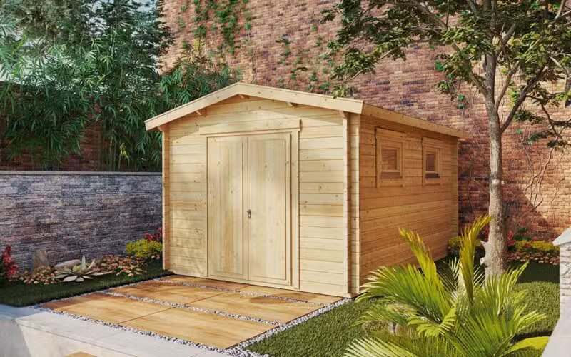 Garten-Werkstatt Eva F 12m² / 44mm / 3x4