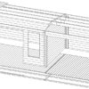 Gartenhaus mit Terrasse "Eva D" 7x3m