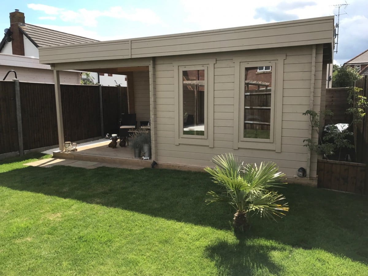 Gartenhaus Lucas E mit Veranda