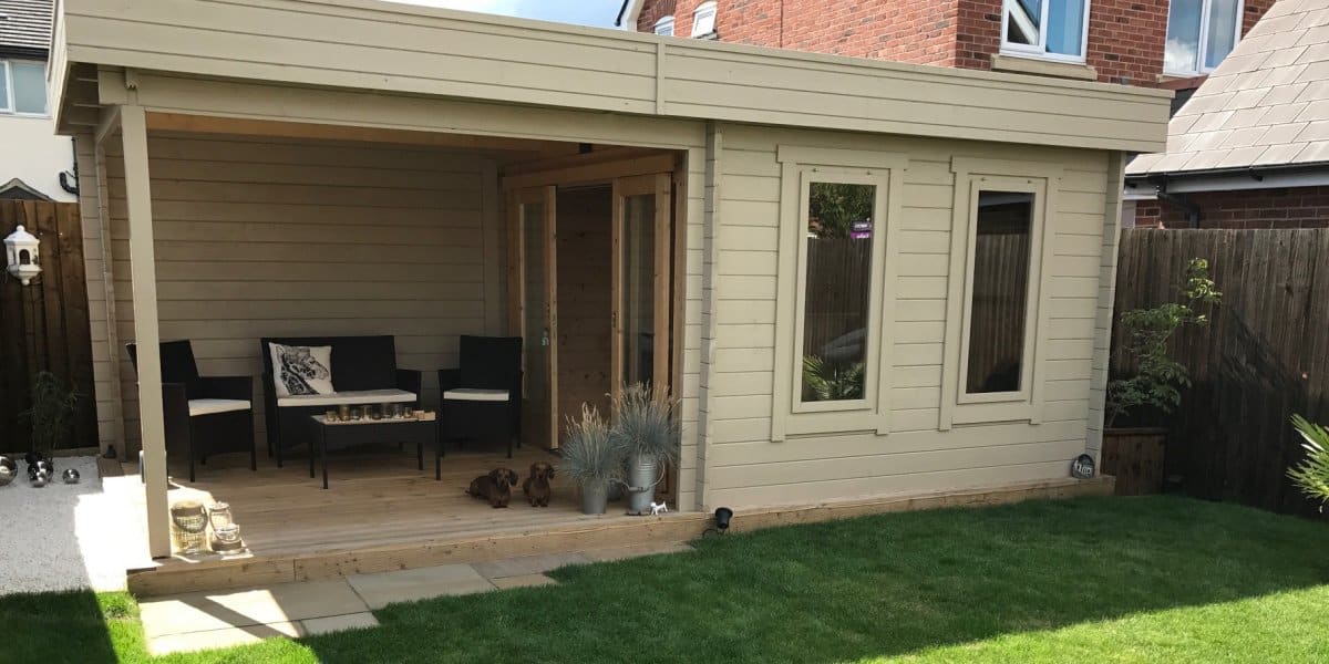 Gartenhaus Lucas E mit Veranda