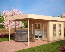 Modernes Gartenhaus mit Terrasse Lucas E