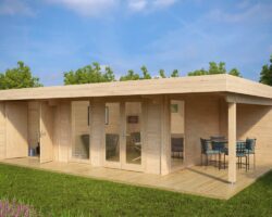 Luxus Gartenhaus Hansa Lounge XXL (Gartenhaus 2 Räume)