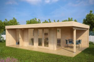 Luxus Gartenhaus Hansa Lounge XXL (Gartenhaus 2 Räume)