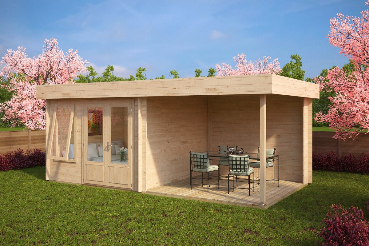 Modernes Gartenhaus mit Dachterrasse Lucas D