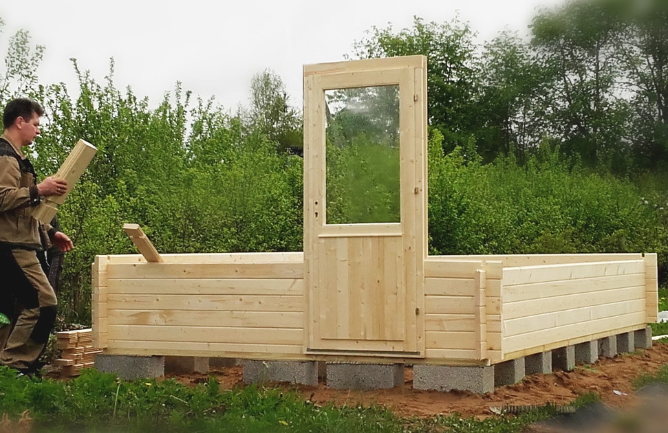 Gartenhaus Eva C Eigenmontage