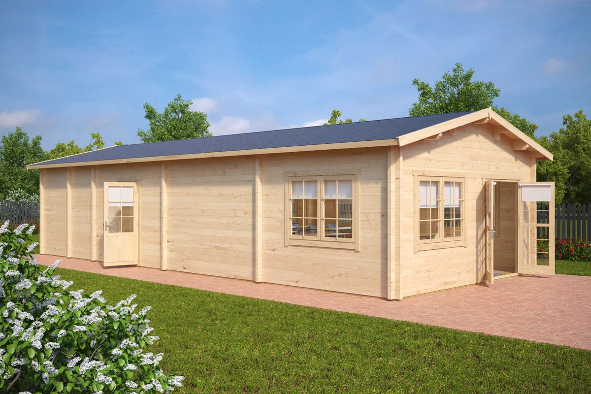 Ein Klassenzimmer Im Holzhaus 60m2 70mm 12 X 5 M Hansagarten24