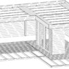 Eck-Gartenhaus "Hansa Deluxe A" 7x7m