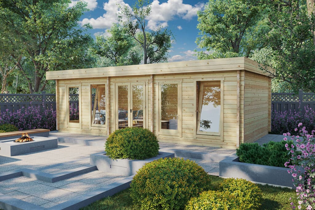 Gartenhaus Hansa A 30m2 70mm 4x8