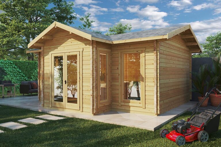 Kleines Gartenblockhaus