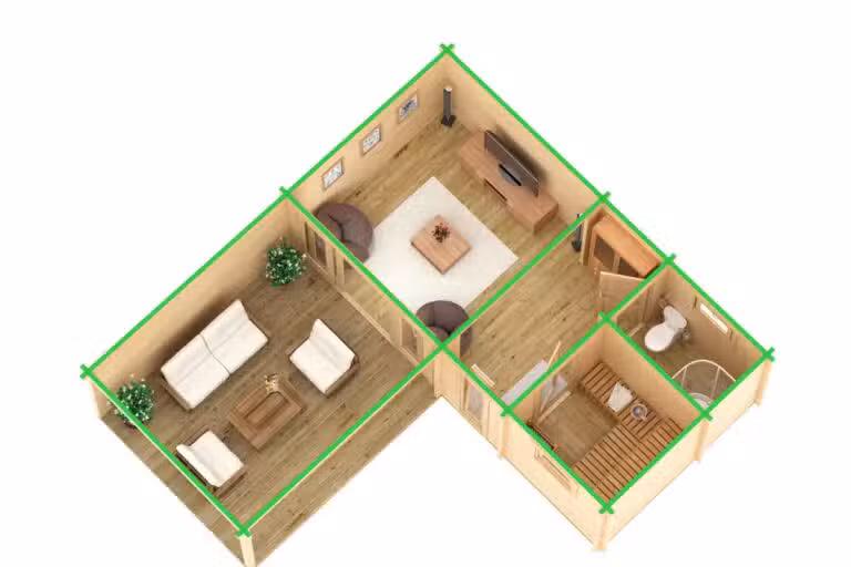 Garten-SPA und Sauna-Holzhaus B