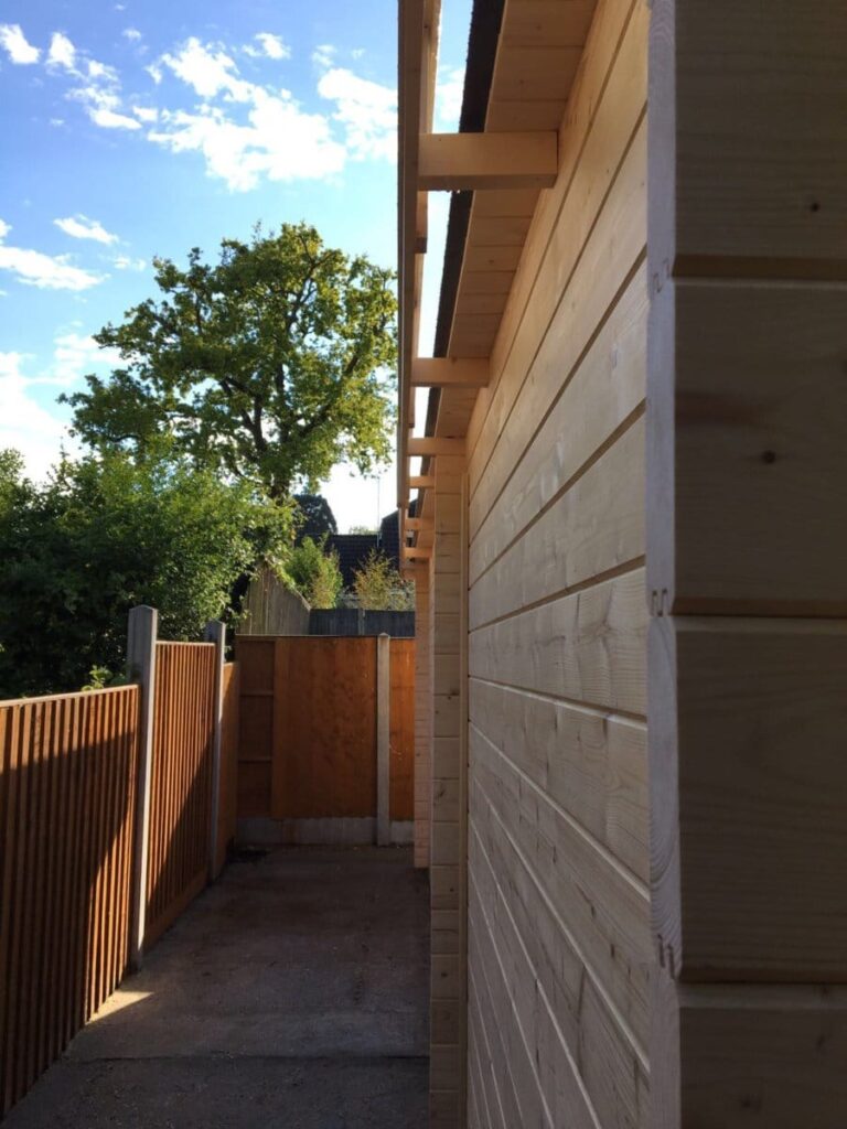Gartenhaus Jacob E mit Veranda