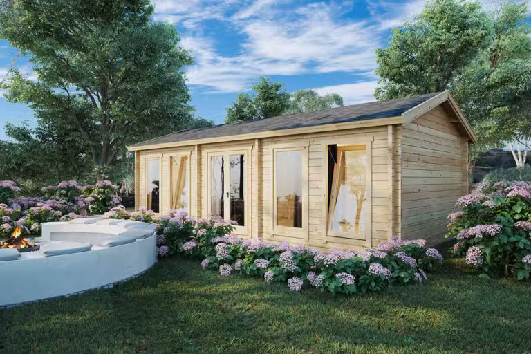 Gartenhaus Hansa C 30m² / 70mm / 8 x 4 m