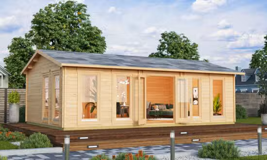 Großes Garten-holzhaus „D“ 5x8m