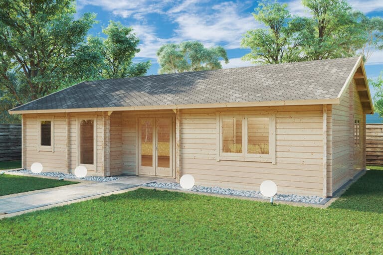 Ferienhaus mit 2 Schlafzimmern „Dune” 67m2 | 70mm | 11x7m G0226-2