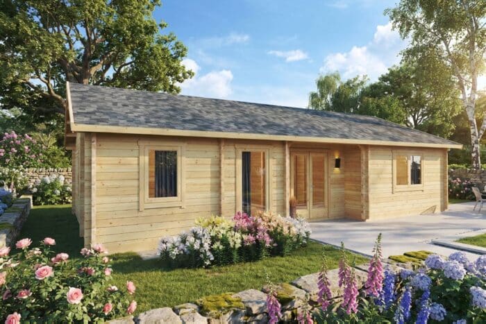 Blockhaus als Ferienhaus 11x6m