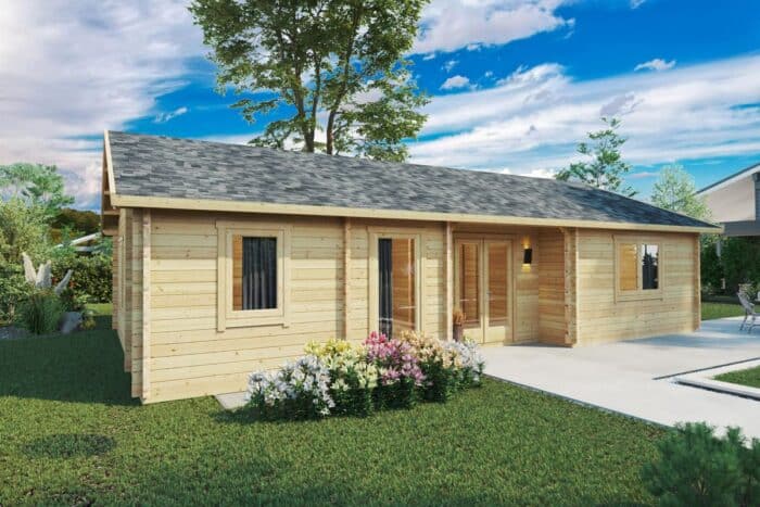 Blockhaus als Ferienhaus 11x6m