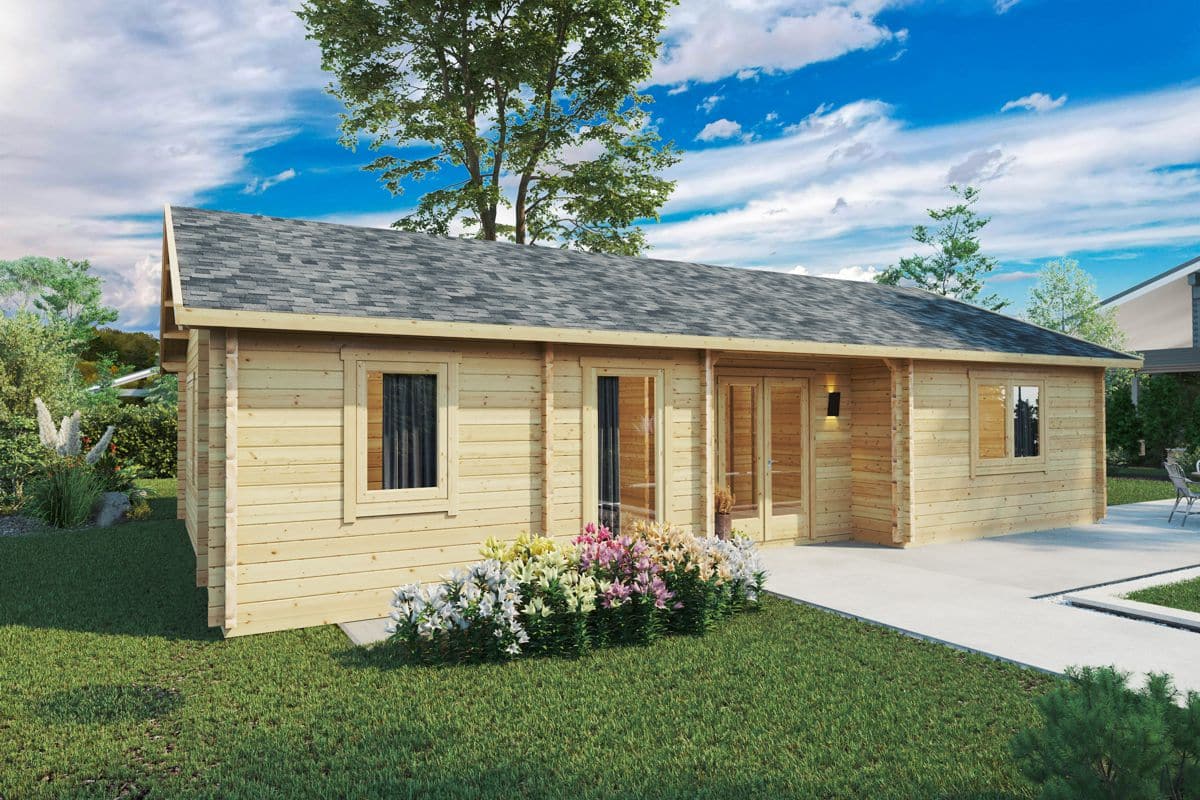 Blockhaus als Ferienhaus 11x6m