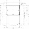Gartenhaus mit Terrasse „Remo 2” 4x5m