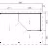Gartenhaus mit Terrasse & Vordach „Remo 3“ 5x4m