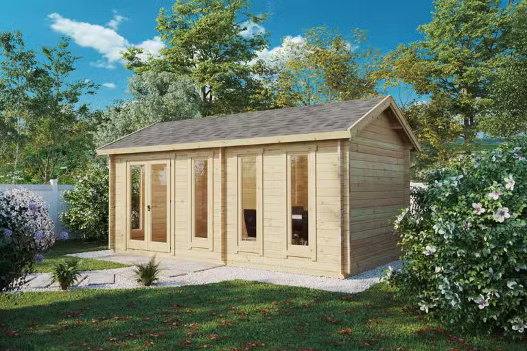 Gartenhaus Linda 16 m2 / 3 x 6 m / 44 mm