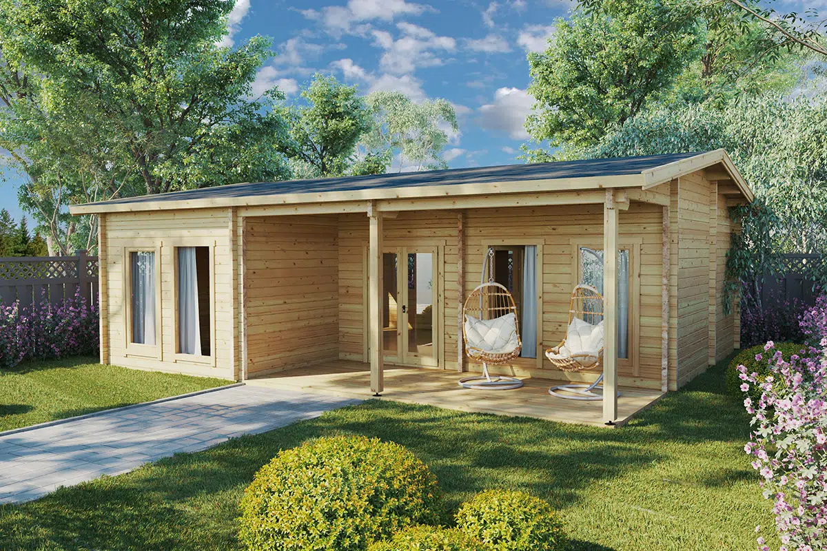 Wochenendhaus mit 3 Schlafzimmern Hansa Holiday D 50 m2 / 70mm