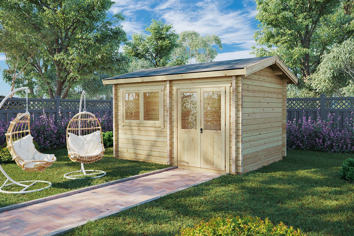 Gartensauna Finnland 11m2 3 x 4 m 70mm
