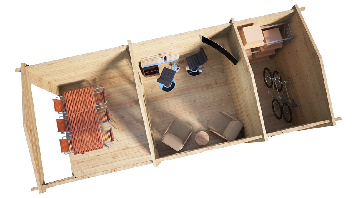 Gartenhaus mit Terrasse & Schuppen “Super Nora E” 8x4m | Gartenhaus mit Veranda | Gartenhaus mit Schuppen mit Schuppen, mit Sonnendach, mit Terrasse Gartenhaus mit Terrasse & Schuppen “Super Nora E” 8x4m | Gartenhaus mit Veranda | Gartenhaus mit Schuppen mit Schuppen, mit Sonnendach, mit Terrasse