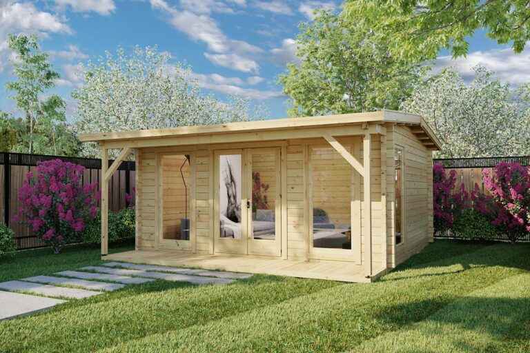 Holzhaus Costa A 19 m2 5 x 5 m 70 mm