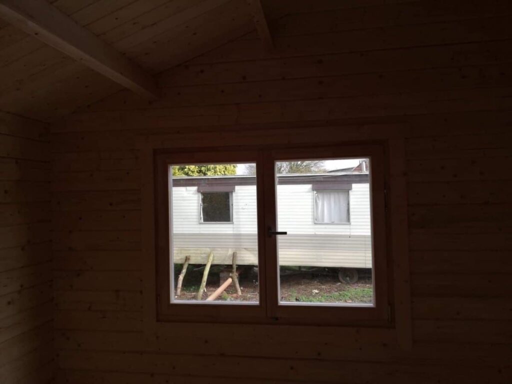 Holzhaus mit zwei Schlafzimmern „Irland“ 43 m2 70mm 7x6m2