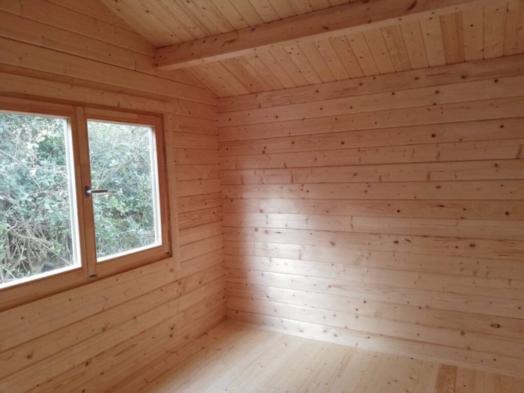 Holzhaus mit zwei Schlafzimmern „Irland“ 43 m2 70mm 7x6m2